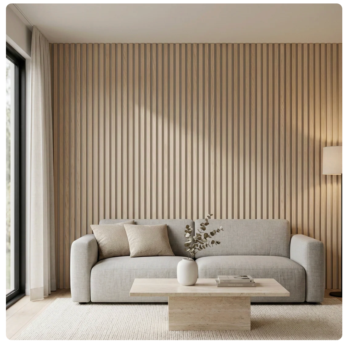 Painel Easy Premium - Acabamento Ripado de Alta Marcenaria