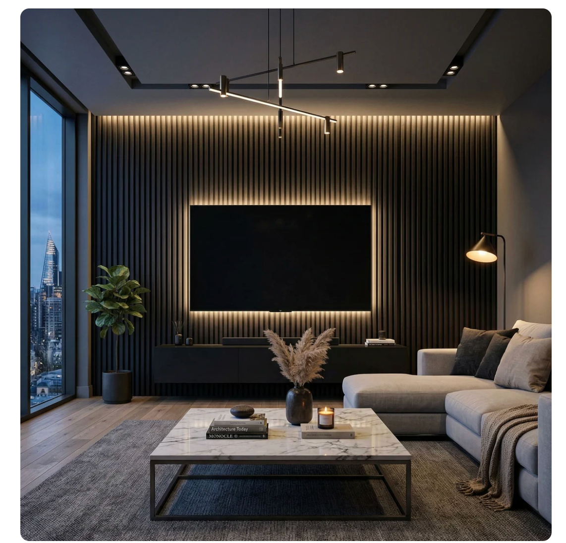 Painel Easy Premium - Acabamento Ripado de Alta Marcenaria